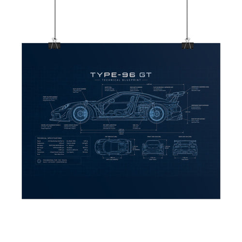 The German Perfectionist – Blueprint Poster