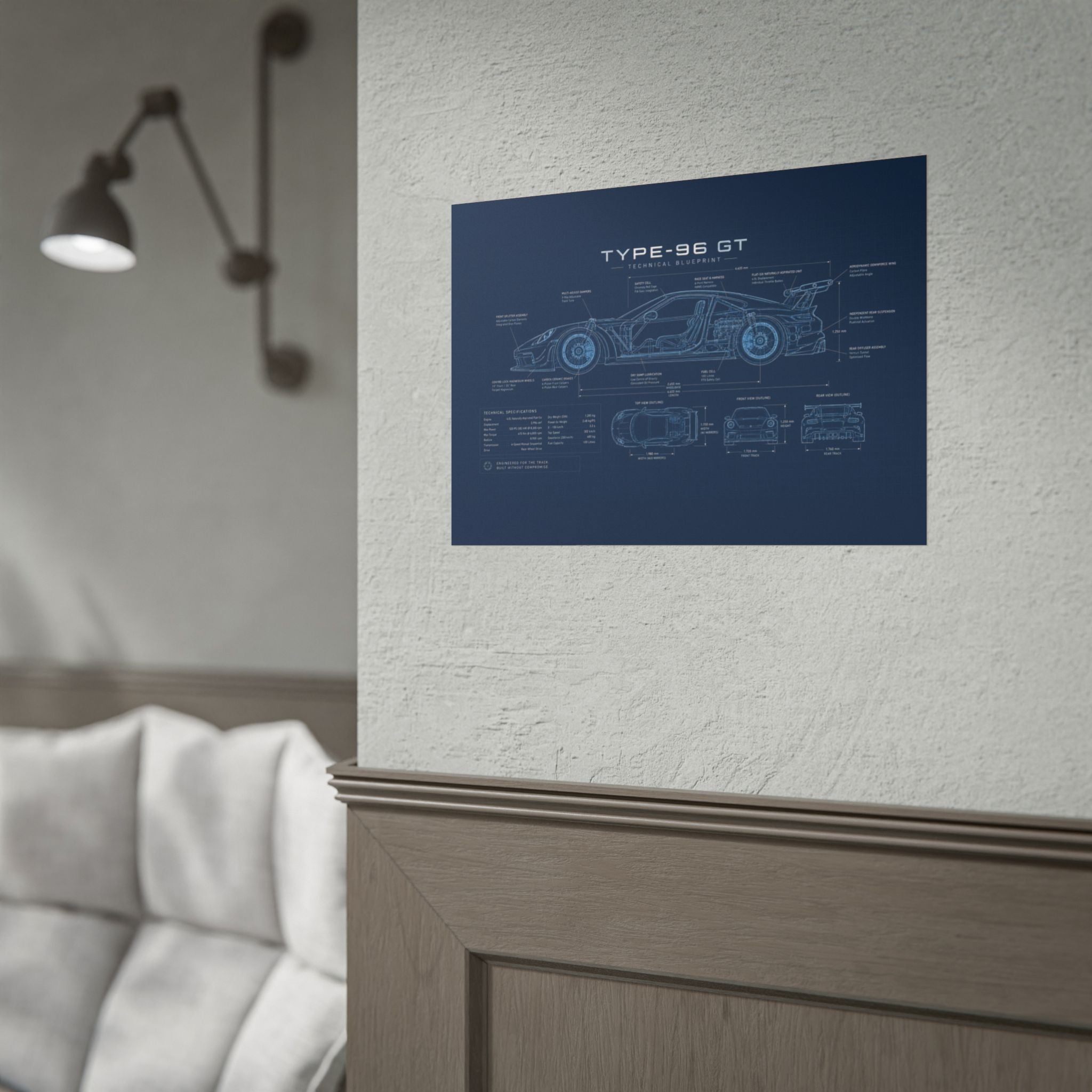 The German Perfectionist – Blueprint Poster