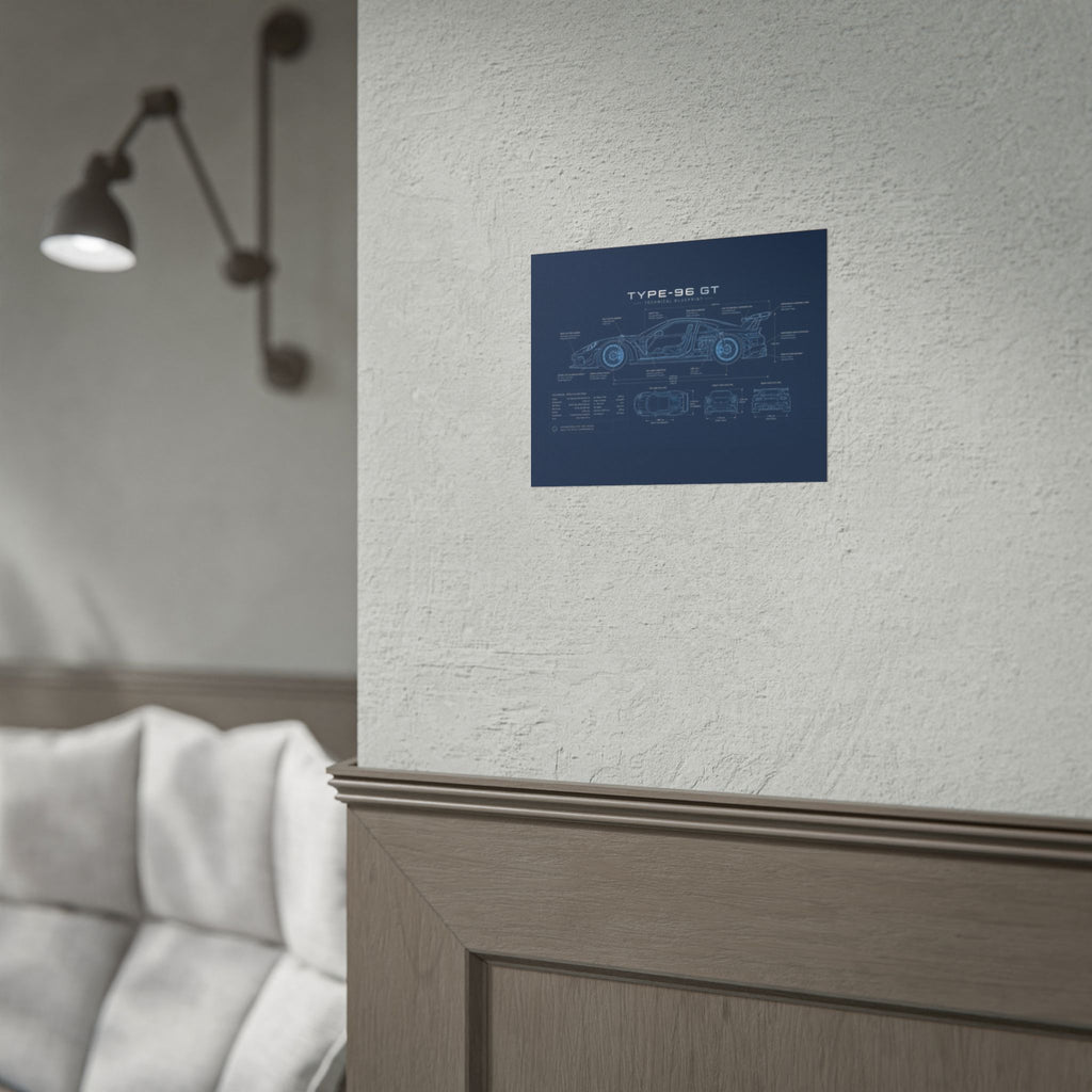 The German Perfectionist – Blueprint Poster