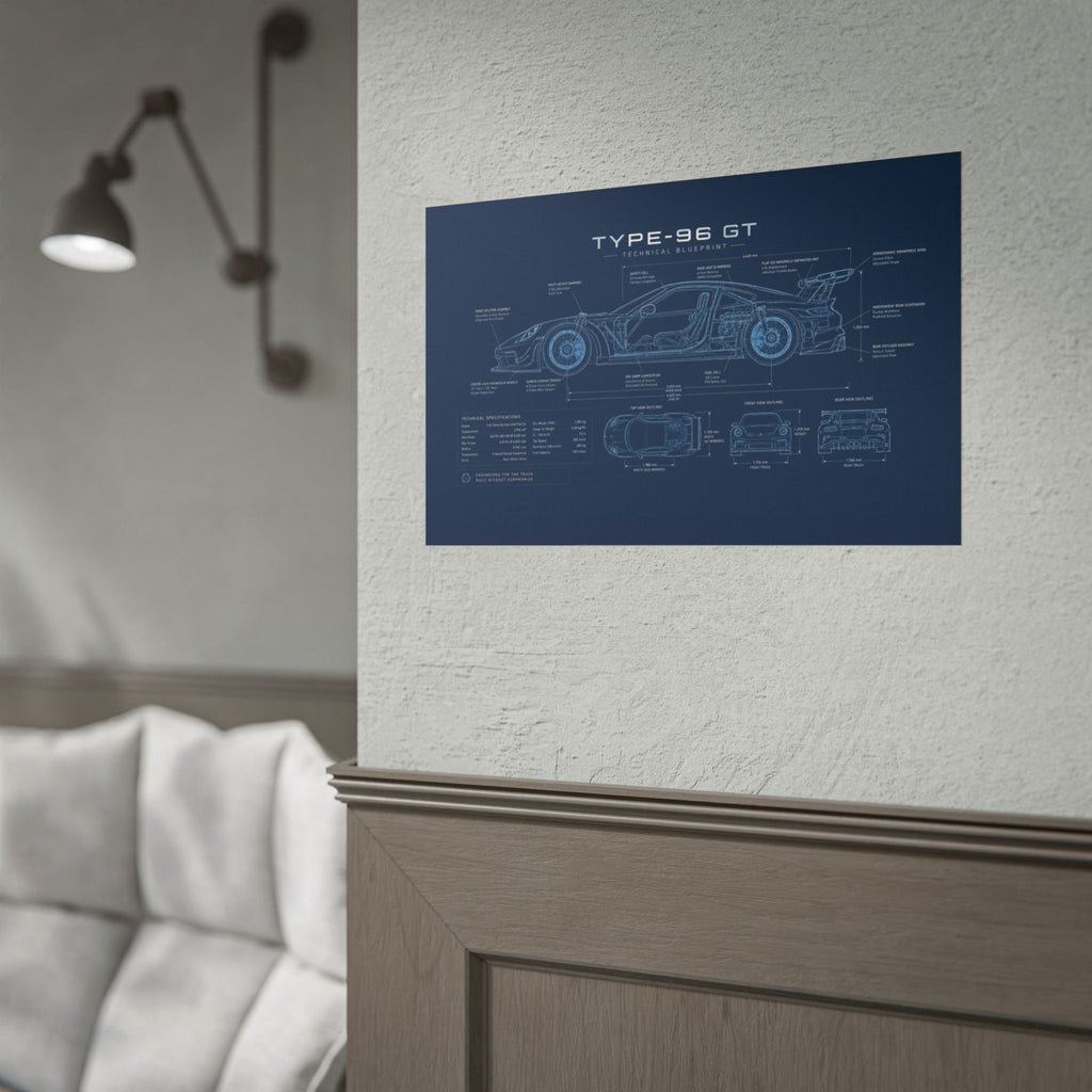 The German Perfectionist – Blueprint Poster