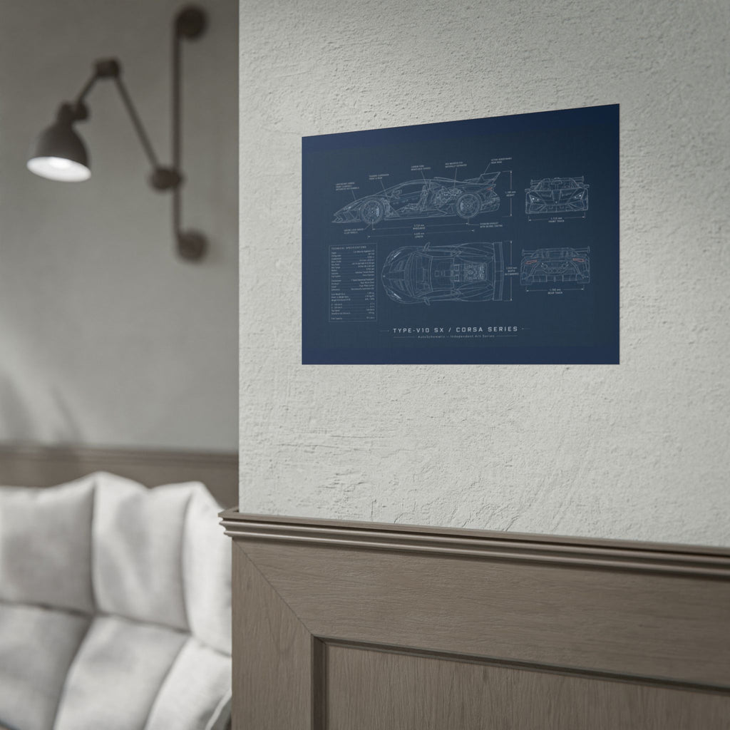 The Italian Stallion – Blueprint Poster
