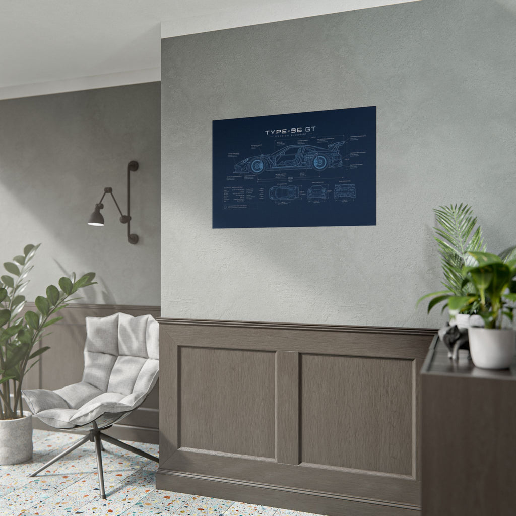 The German Perfectionist – Blueprint Poster