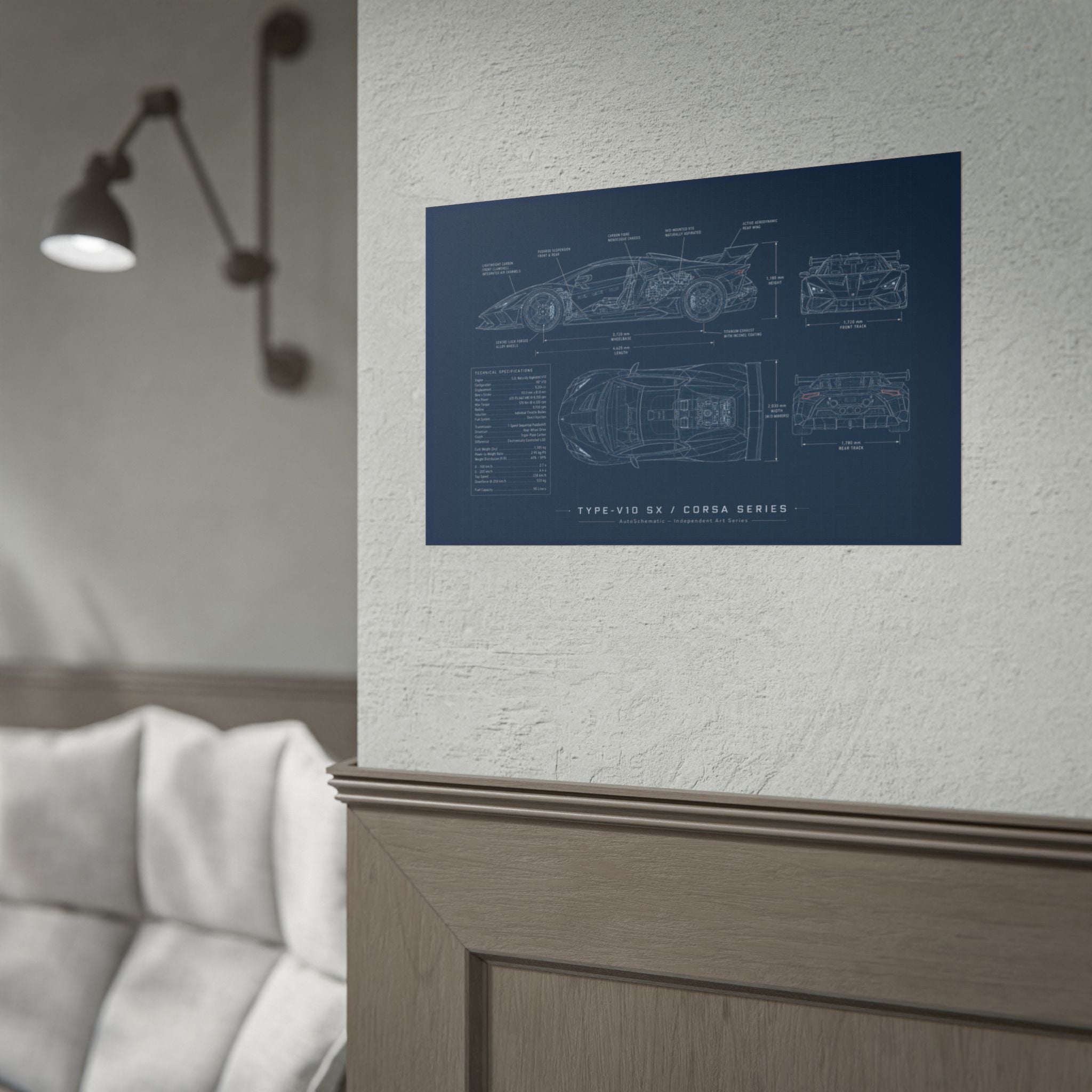 The Italian Stallion – Blueprint Poster