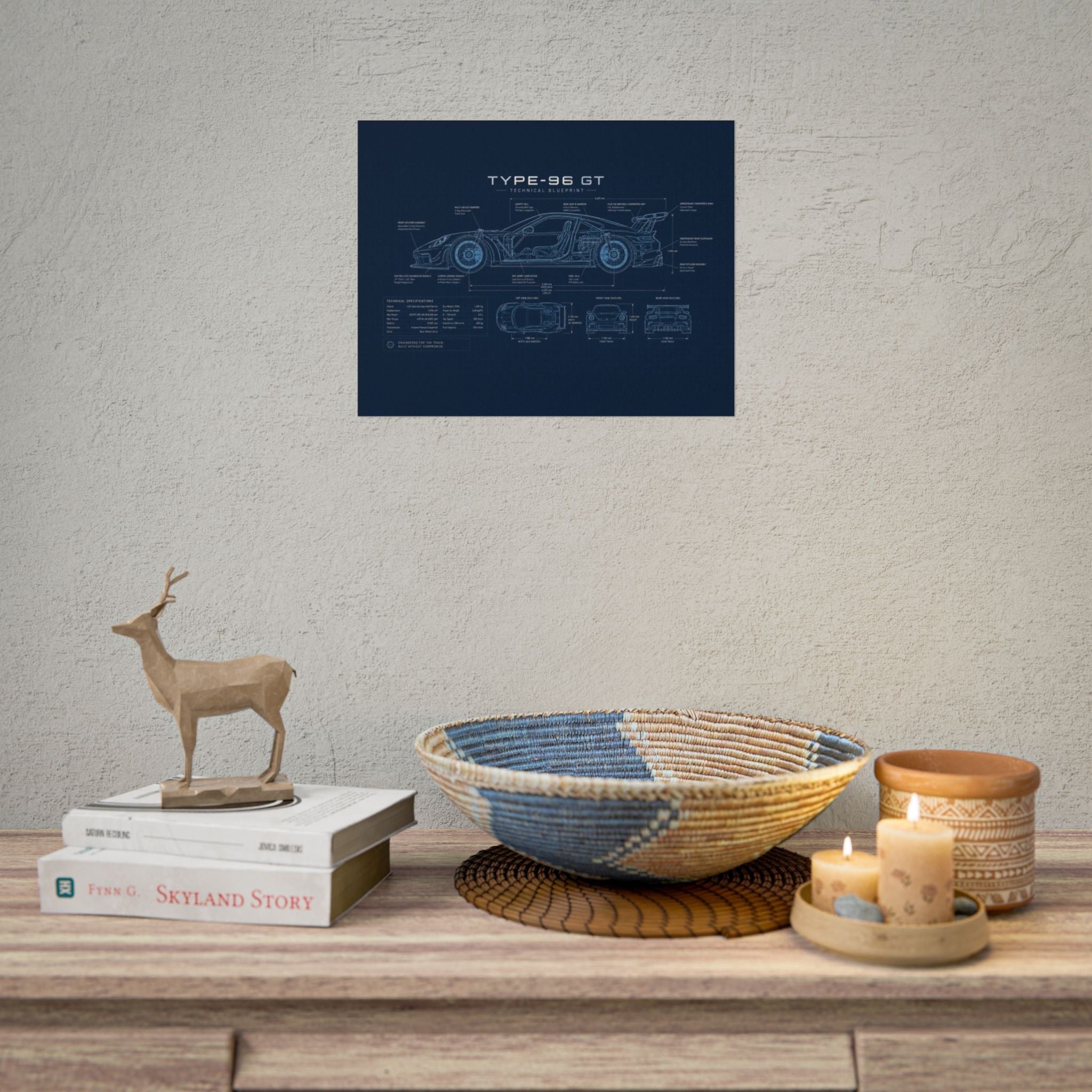 The German Perfectionist – Blueprint Poster