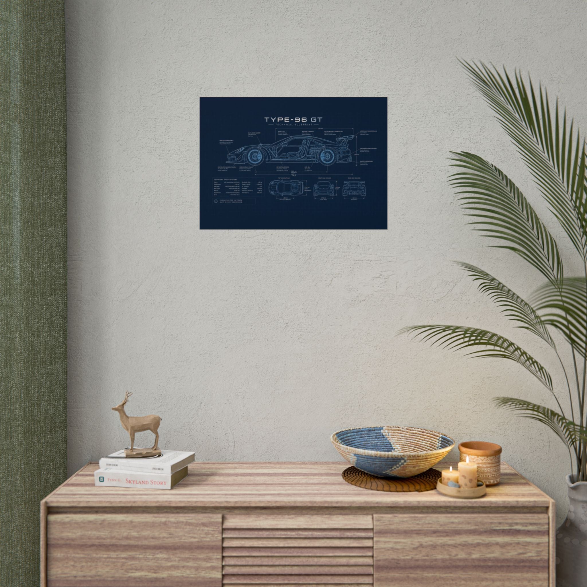 The German Perfectionist – Blueprint Poster