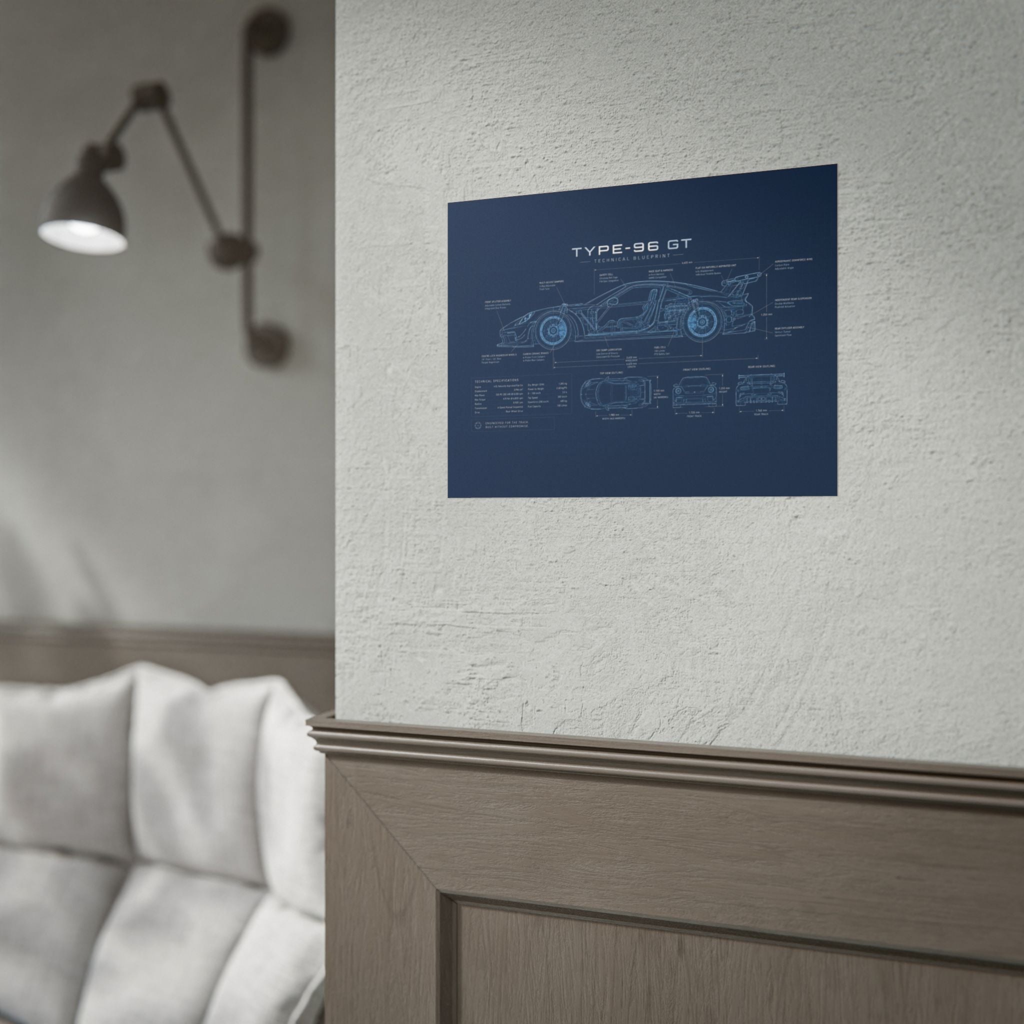 The German Perfectionist – Blueprint Poster